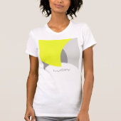 Abstract geel Geel Geel Wit T-shirt (Voorkant)