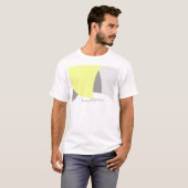 Abstract geel Geel Geel Wit T-shirt (Voorkant volledig)