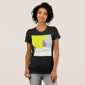 Abstract geel Geel Geel Wit T-shirt (Voorkant volledig)