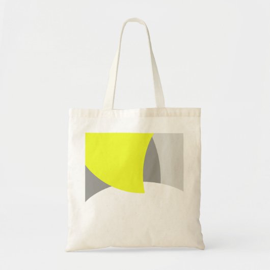 Abstract geel Geel Geel Wit Tote Bag (Voorkant)