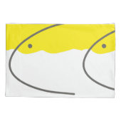 Abstract geel grijs-witminimalisme kussensloop (Achterkant)