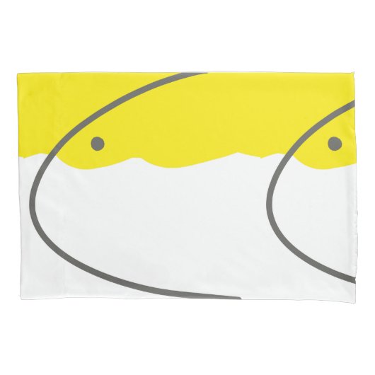 Abstract geel grijs-witminimalisme kussensloop (Voorkant)