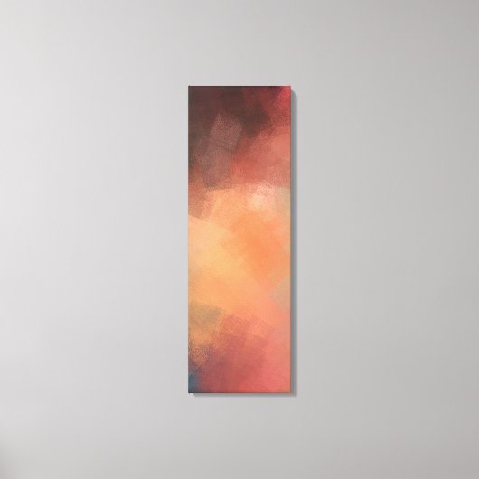 Abstract geel groen rood, modern, kleurrijk canvas afdruk (Voorkant)