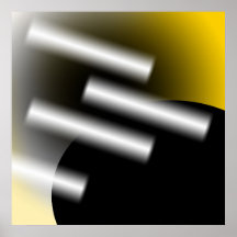 Abstract Geel met Lichtstralen AP0005