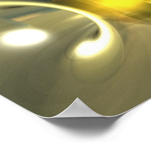 Abstract geel poster (Hoek)