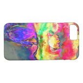 Abstract geel roze waterverf bloemenschilderij Case-Mate iPhone case (Achterkant (Horizontaal))