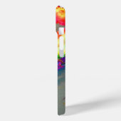 Abstract geel roze waterverf bloemenschilderij Case-Mate iPhone case (Achterkant / Links)