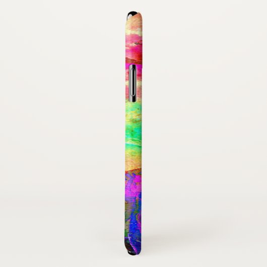 Abstract geel roze waterverf bloemenschilderij Case-Mate iPhone case (Achterkant / rechts)