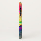 Abstract geel roze waterverf bloemenschilderij Case-Mate iPhone case (Achterkant/links)