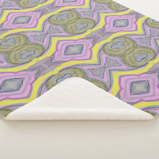 Abstract Geel Sherpa Deken