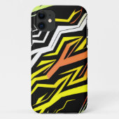 Abstract geel sinaasappel Strepen Case-Mate iPhone Case (Achterkant)
