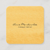 Abstract Geel Waterverf Vierkante Visitekaartje (Voorkant)