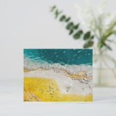 Abstract geelsteen briefkaart (Staand voorkant)