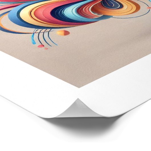 Abstract gefluister poster (Hoek)