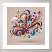 Abstract gefluister poster (Voorkant)