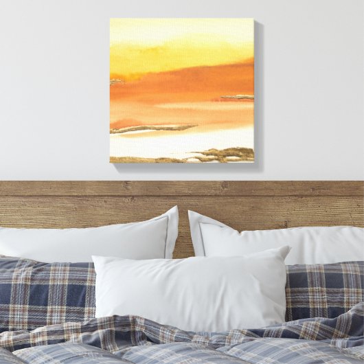 Abstract geGilde Amber I v2 Print (Insitu (Slaapkamer))
