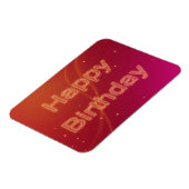 Abstract gegloeiende fijne verjaardag - Flexibel m Magneet (Linkerzijde)