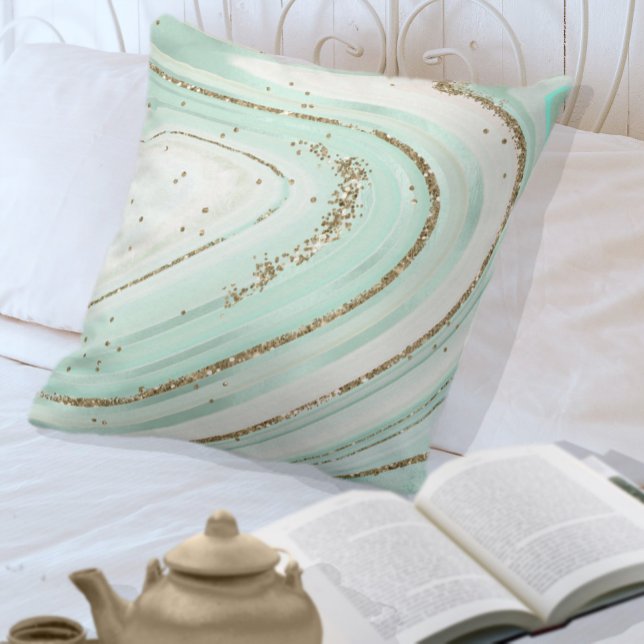 Abstract gegolfd V2 Munt ID827 Kussen (Creator heeft geüpload)