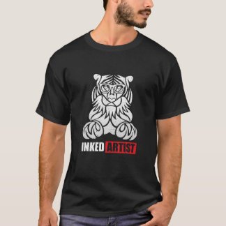 Abstract geïnkt artistiek Tattoo T-shirt