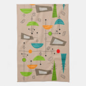 Abstract geïnspireerd door atoommidden uit de midd theedoek (Verticaal)