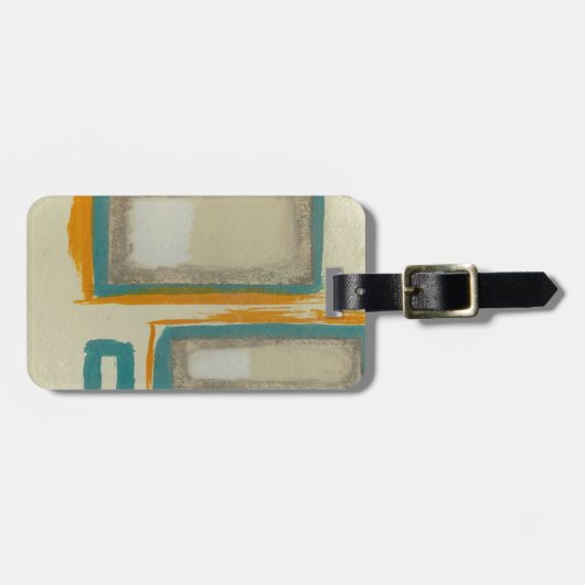 Abstract geïnspireerd door Zacht en Vet Rothko Bagagelabel (Voorkant horizontaal)