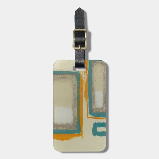 Abstract geïnspireerd door Zacht en Vet Rothko Bagagelabel (Voorkant verticaal)