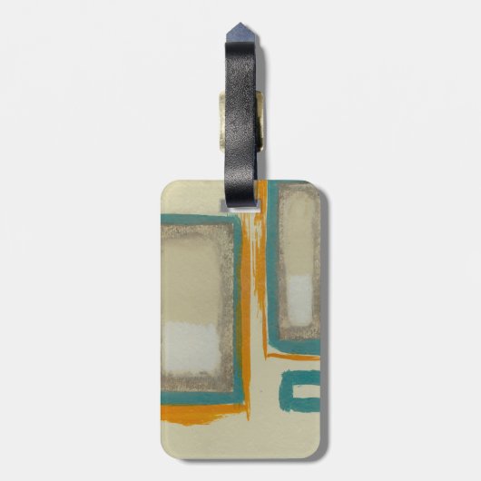 Abstract geïnspireerd door Zacht en Vet Rothko Bagagelabel (Achterkant verticaal)