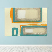 Abstract geïnspireerd door Zacht en Vet Rothko Canvas Afdruk (Insitu (Houten vloer))