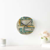 Abstract geïnspireerd door Zacht en Vet Rothko Ronde Klok (Huis)