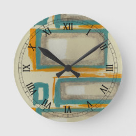 Abstract geïnspireerd door Zacht en Vet Rothko Ronde Klok