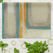 Abstract geïnspireerd door Zacht en Vet Rothko Theedoek (Gevouwen)