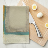 Abstract geïnspireerd door Zacht en Vet Rothko Theedoek (Quarter Fold)