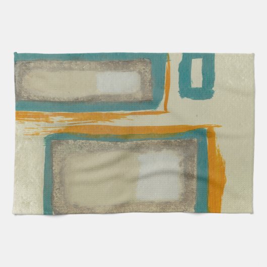 Abstract geïnspireerd door Zacht en Vet Rothko Theedoek (Horizontaal)