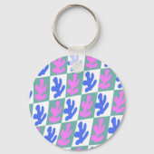 Abstract, geïnspireerd lef Plant gecontroleerd Sleutelhanger (Voorkant)