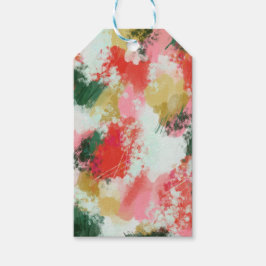 Abstract gejuich cadeaulabel