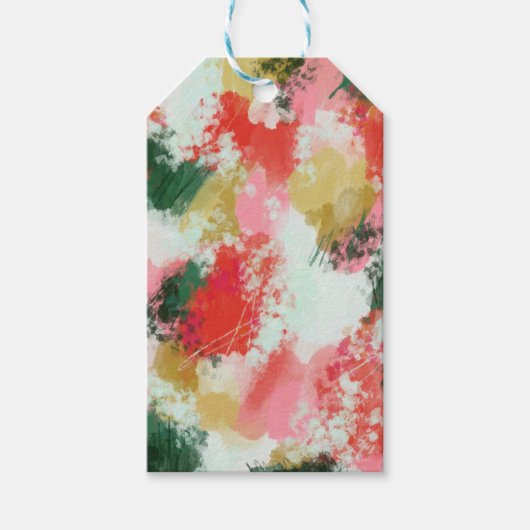 Abstract gejuich cadeaulabel (Voorkant)