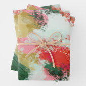 Abstract gejuich inpakpapier vel (In situ)