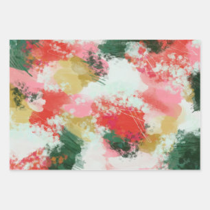 Abstract gejuich inpakpapier vel