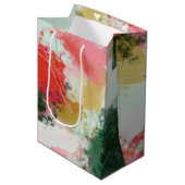 Abstract gejuich medium cadeauzakje (Voorkant Gekanteld)