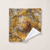 Abstract, gekleurd glas, hedendaags schilderij bad handdoek (Wasdoekje)