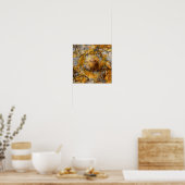 Abstract, gekleurd glas, hedendaags schilderij poster (Keuken)