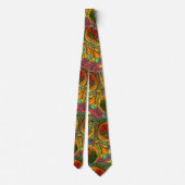 Abstract gekleurd kleurig ontwerp stropdas (Achterkant)