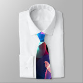 Abstract gekleurd licht op zwarte Stropdas (Gebonden)
