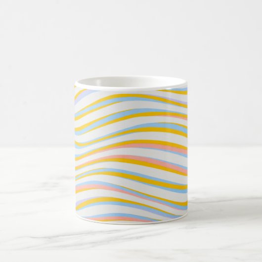Abstract gekleurd met striping koffiemok (Center)