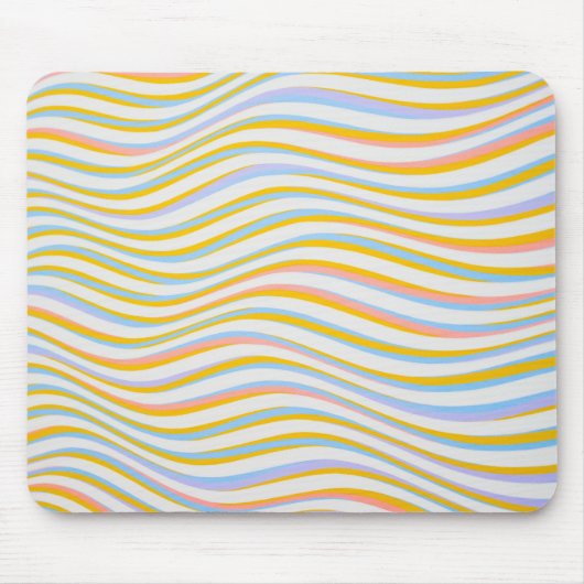 Abstract gekleurd met striping muismat (Voorkant)
