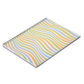 Abstract gekleurd met striping notitieboek (Linkerzijde)