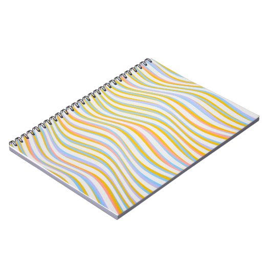 Abstract gekleurd met striping notitieboek (Linkerzijde)