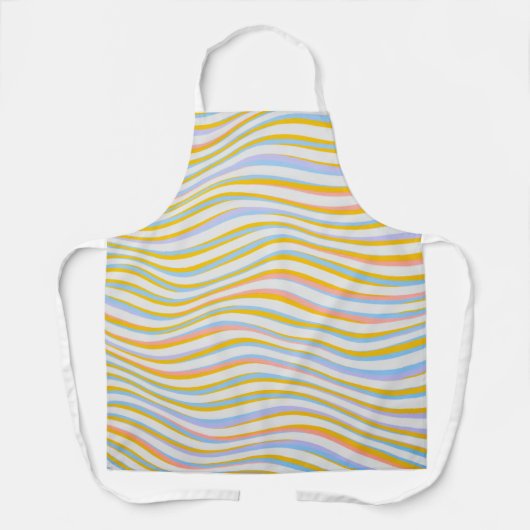 Abstract gekleurd met striping schort (Voorkant)