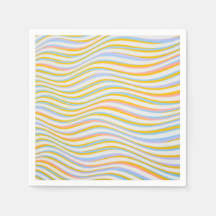 Abstract gekleurd met striping servet