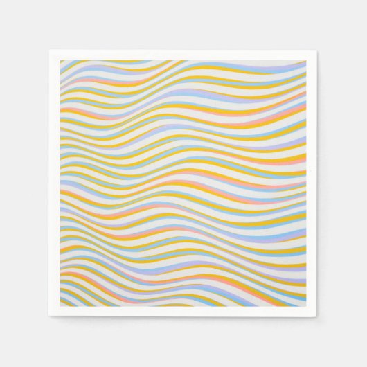 Abstract gekleurd met striping servet (Voorkant)